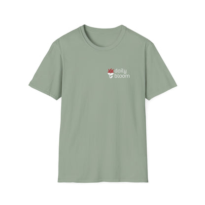 Daily Bloom Logo T-Shirt-Sage-Neurodiversity, ADHD & Autism Awareness & Acceptance by Daily Bloom