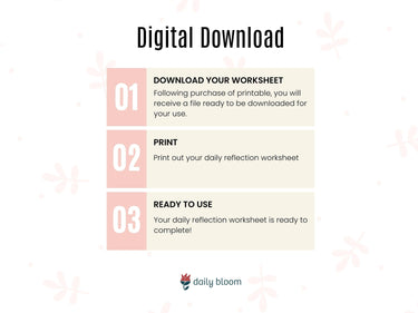 Autism Digital Download - Daily Reflection Worksheet for Kids - Daily Bloom