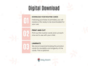 Daily Routine Cards for Kids-Neurodiversity, ADHD & Autism Awareness & Acceptance Digital Download by Daily Bloom