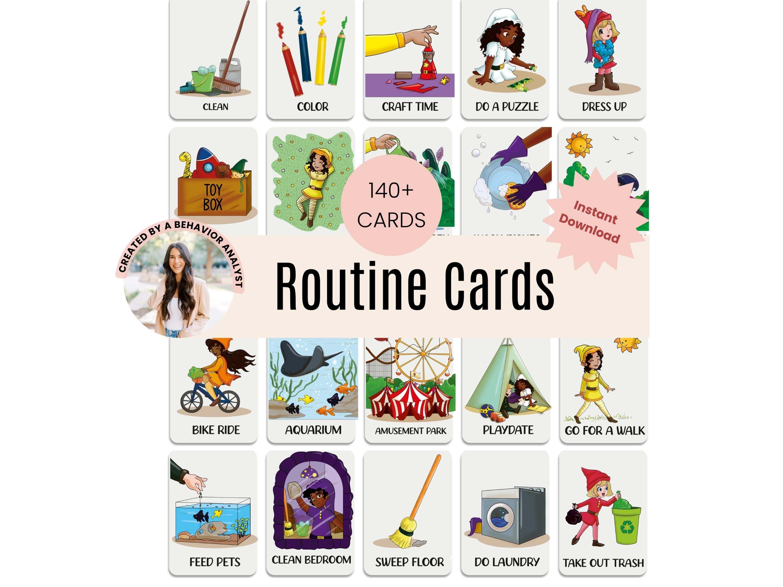 Daily Routine Cards for Kids – Daily Bloom