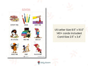 Daily Routine Cards for Kids-Neurodiversity, ADHD & Autism Awareness & Acceptance Digital Download by Daily Bloom