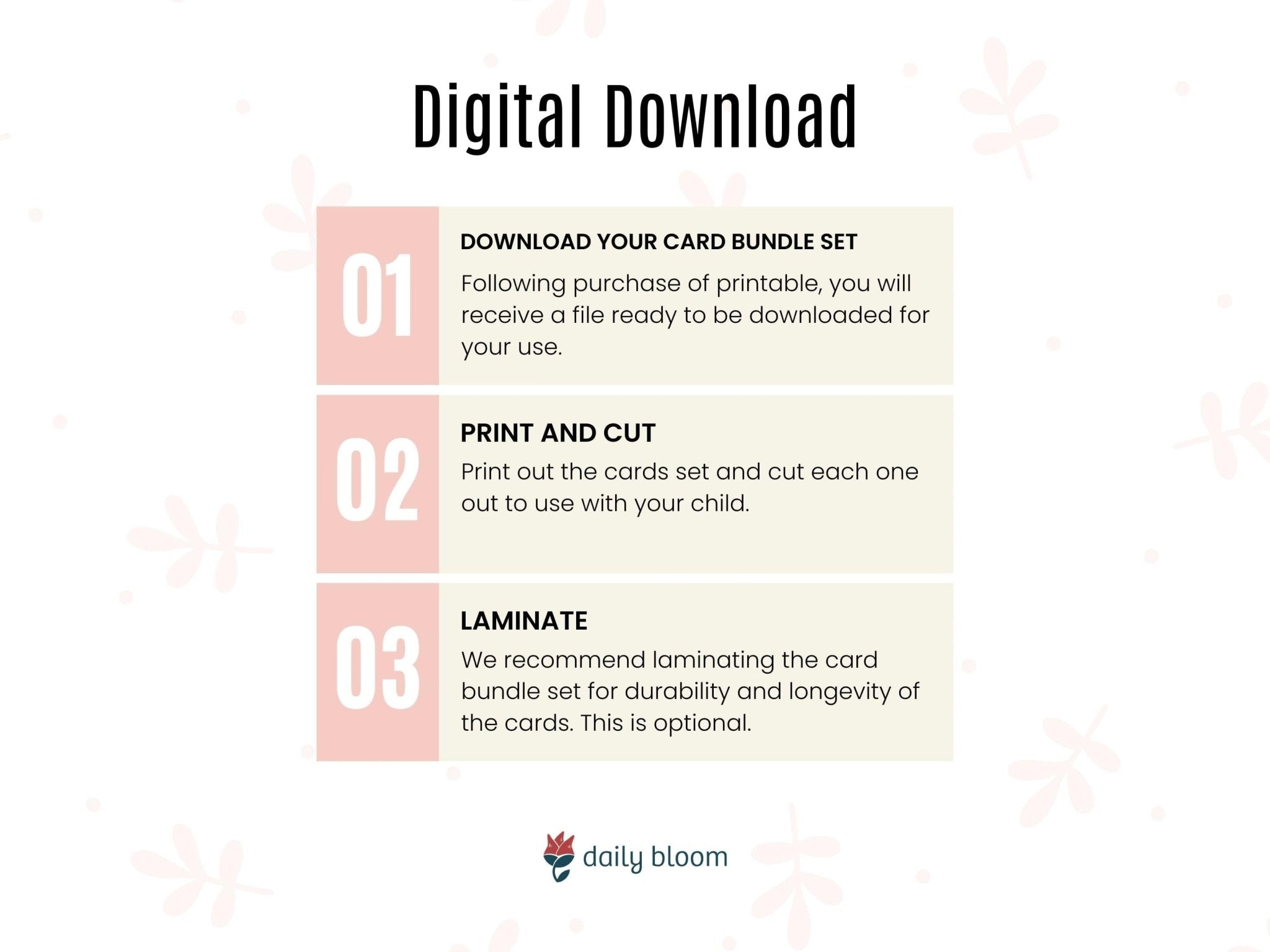 Autism Digital Download - Flash Card Bundle - Set of 2 - Coping Skills & Emotions Cards - Daily Bloom