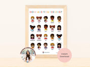 How Are You Feeling (Poster Download)-Neurodiversity, ADHD & Autism Awareness & Acceptance Digital Download by Daily Bloom