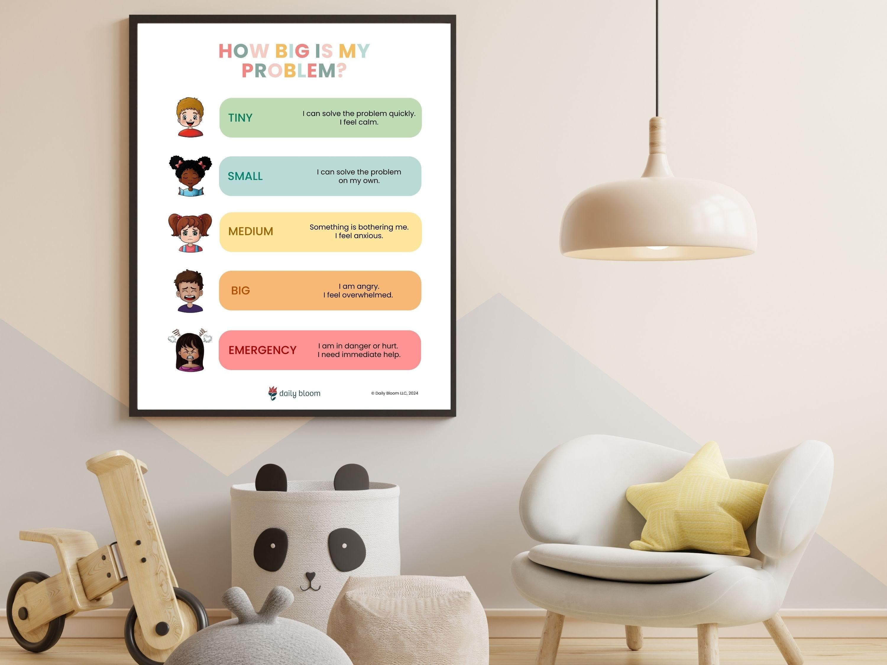 How Big Is My Problem (Poster Download)-Neurodiversity, ADHD & Autism Awareness & Acceptance Digital Download by Daily Bloom