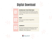 Zones Of Regulation For Kids (US Letter)-Neurodiversity, ADHD & Autism Awareness & Acceptance Digital Download by Daily Bloom