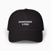 Autism Hats By Daily Bloom Neurodivergent & Proud Dad Hat Black