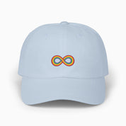 Autism Hats By Daily Bloom Rainbow Infinity Dad Hat Light Blue / One size