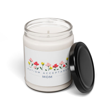 Autism Home Decor - Mother's Day 2025 - Autism Acceptance Mom Scented Soy Candle - Daily Bloom