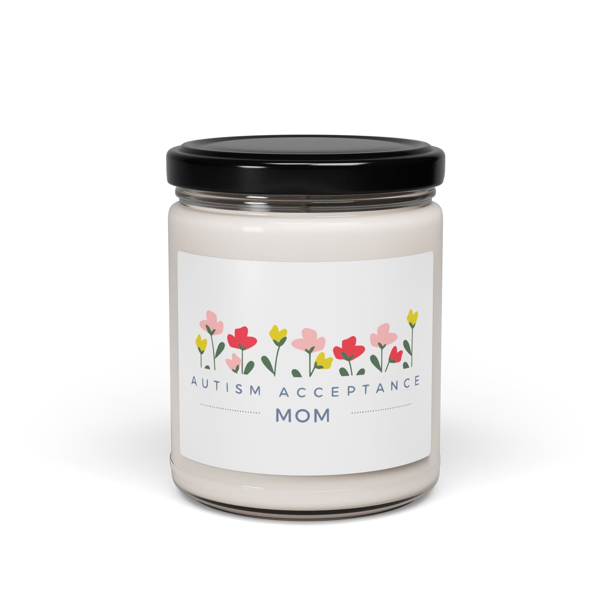 Autism Home Decor By Daily Bloom Mother's Day 2025 - Autism Acceptance Mom Scented Soy Candle Clean Cotton / 9oz