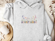 Acceptance Wildflowers Hoodie-Ash-Neurodiversity, ADHD & Autism Awareness & Acceptance Hoodie by Daily Bloom