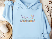 Acceptance Wildflowers Hoodie-Light Blue-Neurodiversity, ADHD & Autism Awareness & Acceptance Hoodie by Daily Bloom
