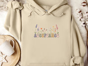 Acceptance Wildflowers Hoodie-Sand-Neurodiversity, ADHD & Autism Awareness & Acceptance Hoodie by Daily Bloom