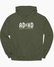 Autism Hoodie By Daily Bloom AD/HD Thunderstruck Hoodie S / Military Green