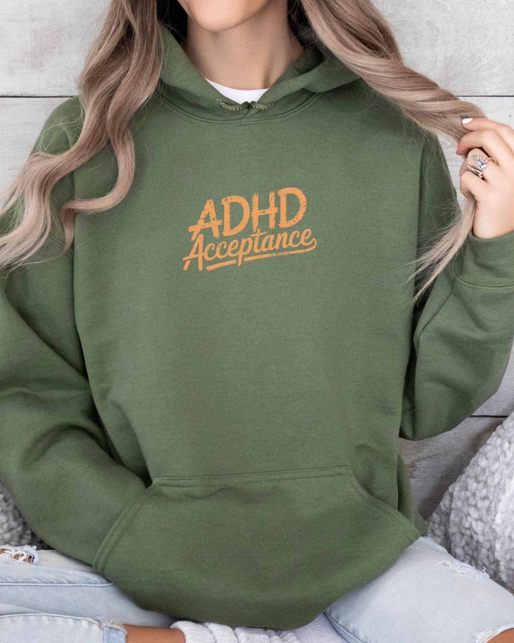 Autism Hoodie - ADHD Acceptance Grunge Style Hoodie - Daily Bloom