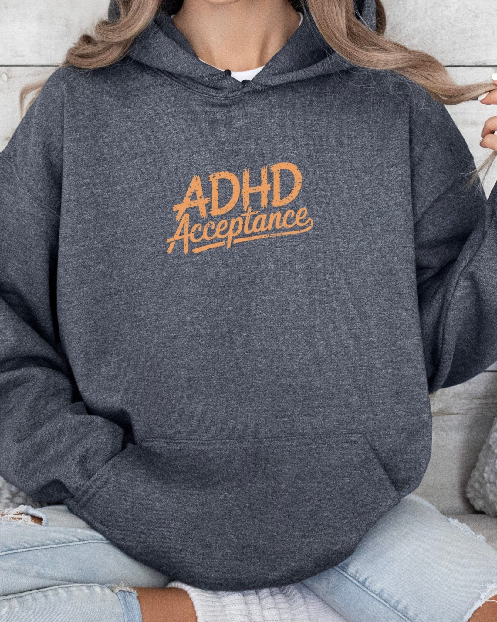 Autism Hoodie - ADHD Acceptance Grunge Style Hoodie - Daily Bloom
