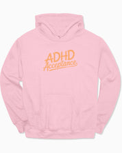 Autism Hoodie By Daily Bloom ADHD Acceptance Grunge Style Hoodie Light Pink / S