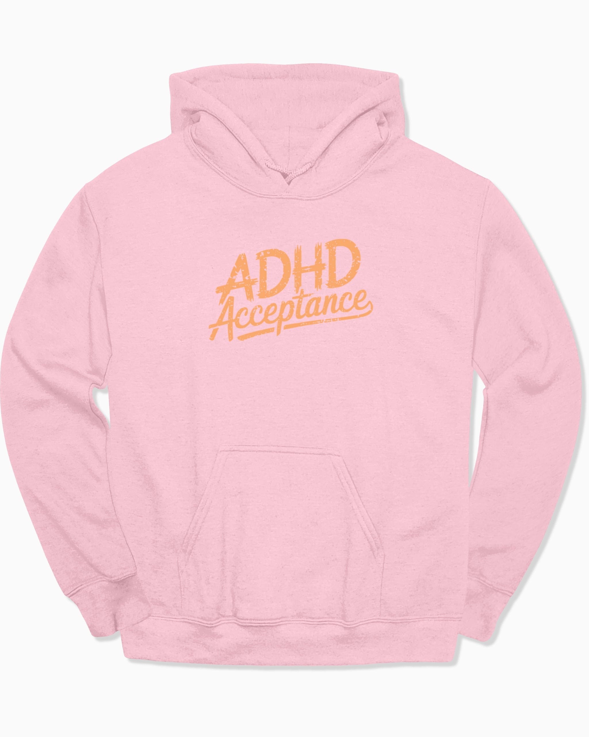 Autism Hoodie By Daily Bloom ADHD Acceptance Grunge Style Hoodie Light Pink / S