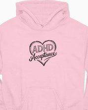 Autism Hoodie By Daily Bloom ADHD Acceptance Love Heart Sketch Hoodie