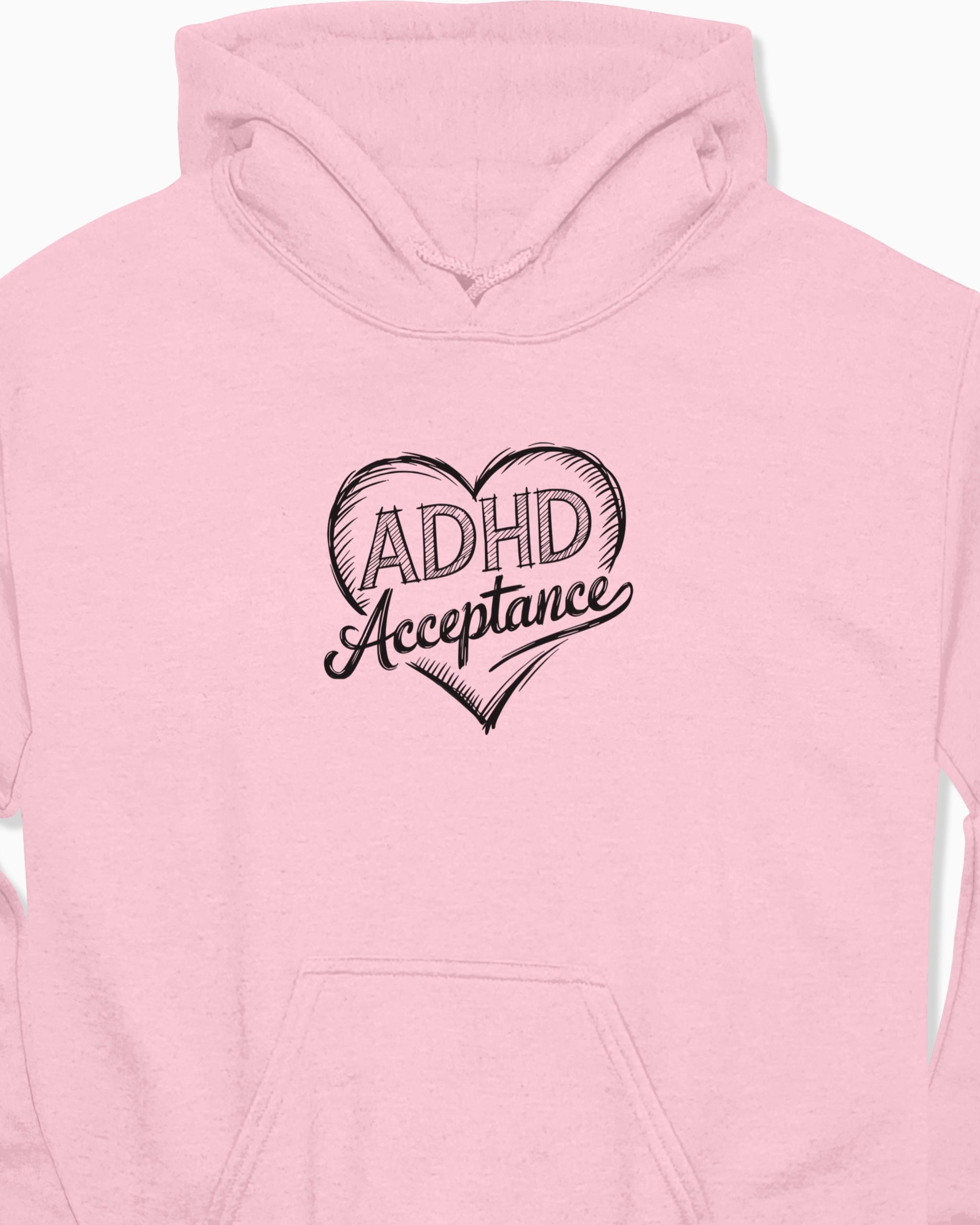 Autism Hoodie By Daily Bloom ADHD Acceptance Love Heart Sketch Hoodie