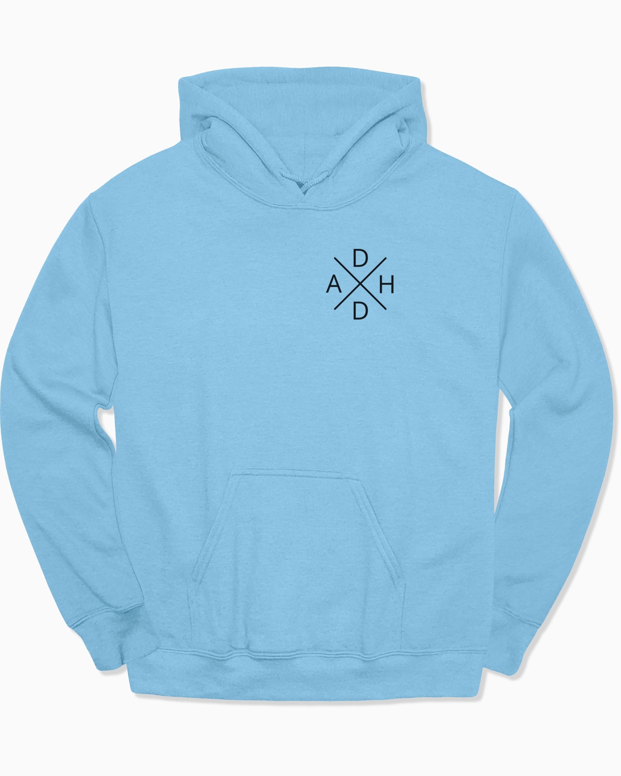 Autism Hoodie By Daily Bloom ADHD Cross Hoodie Light Blue / S