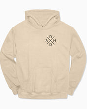 Autism Hoodie By Daily Bloom ADHD Cross Hoodie Sand / S