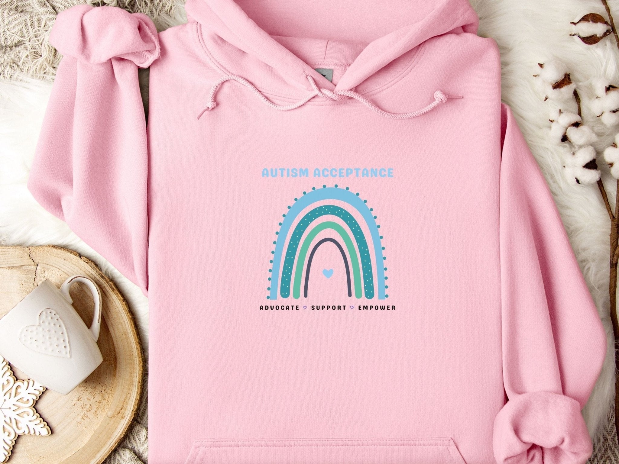 Autism Hoodie - Advocate Support Empower Autism Acceptance Rainbow Hoodie - Daily Bloom
