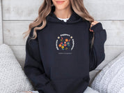 Advocate Support Empower Bunch of Flowers Hoodie-Neurodiversity, ADHD & Autism Awareness & Acceptance Hoodie by Daily Bloom