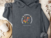 Advocate Support Empower Bunch of Flowers Hoodie-Dark Heather-Neurodiversity, ADHD & Autism Awareness & Acceptance Hoodie by Daily Bloom