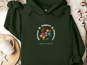 Advocate Support Empower Bunch of Flowers Hoodie-Forest Green-Neurodiversity, ADHD & Autism Awareness & Acceptance Hoodie by Daily Bloom