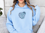 Advocate with Love Hoodie-Neurodiversity, ADHD & Autism Awareness & Acceptance Hoodie by Daily Bloom