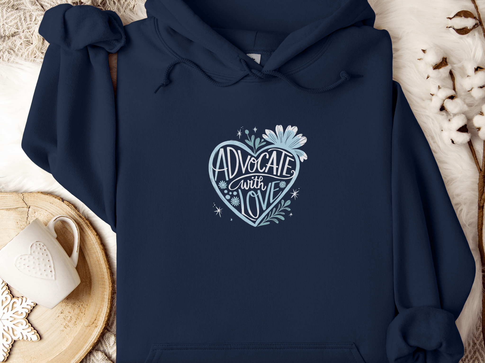 Autism Hoodie - Advocate with Love Hoodie - Daily Bloom