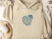 Advocate with Love Hoodie-Sand-Neurodiversity, ADHD & Autism Awareness & Acceptance Hoodie by Daily Bloom