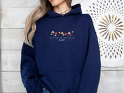 Aunt Autism Acceptance Flowers Hoodie-Neurodiversity, ADHD & Autism Awareness & Acceptance Hoodie by Daily Bloom