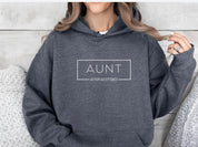 Aunt Autism Acceptance Frame Hoodie-Neurodiversity, ADHD & Autism Awareness & Acceptance Hoodie by Daily Bloom