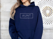 Aunt Autism Acceptance Frame Hoodie-Neurodiversity, ADHD & Autism Awareness & Acceptance Hoodie by Daily Bloom