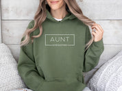 Aunt Autism Acceptance Frame Hoodie-Neurodiversity, ADHD & Autism Awareness & Acceptance Hoodie by Daily Bloom