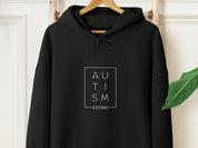 Autism Acceptance Box Men's Hoodie-Black-Neurodiversity, ADHD & Autism Awareness & Acceptance Hoodie by Daily Bloom