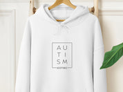 Autism Acceptance Box Men's Hoodie-White-Neurodiversity, ADHD & Autism Awareness & Acceptance Hoodie by Daily Bloom