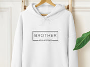 Autism Acceptance Brother Box Hoodie-White-Neurodiversity, ADHD & Autism Awareness & Acceptance Hoodie by Daily Bloom