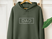 Autism Acceptance Dad Box Hoodie-Military Green-Neurodiversity, ADHD & Autism Awareness & Acceptance Hoodie by Daily Bloom