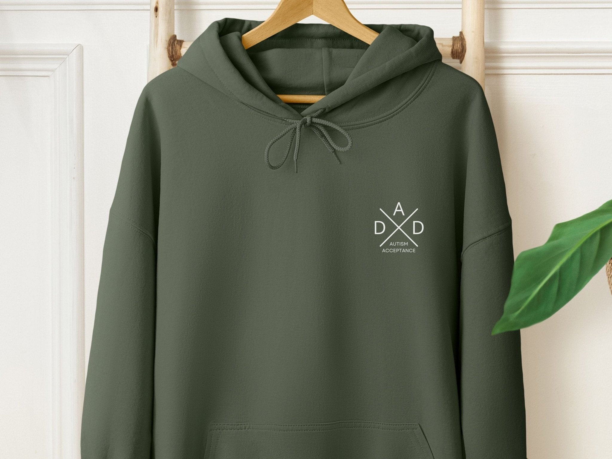 Autism Hoodie - Autism Acceptance Dad Cross Hoodie - Daily Bloom