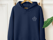 Autism Acceptance Dad Cross Hoodie-Navy-Neurodiversity, ADHD & Autism Awareness & Acceptance Hoodie by Daily Bloom