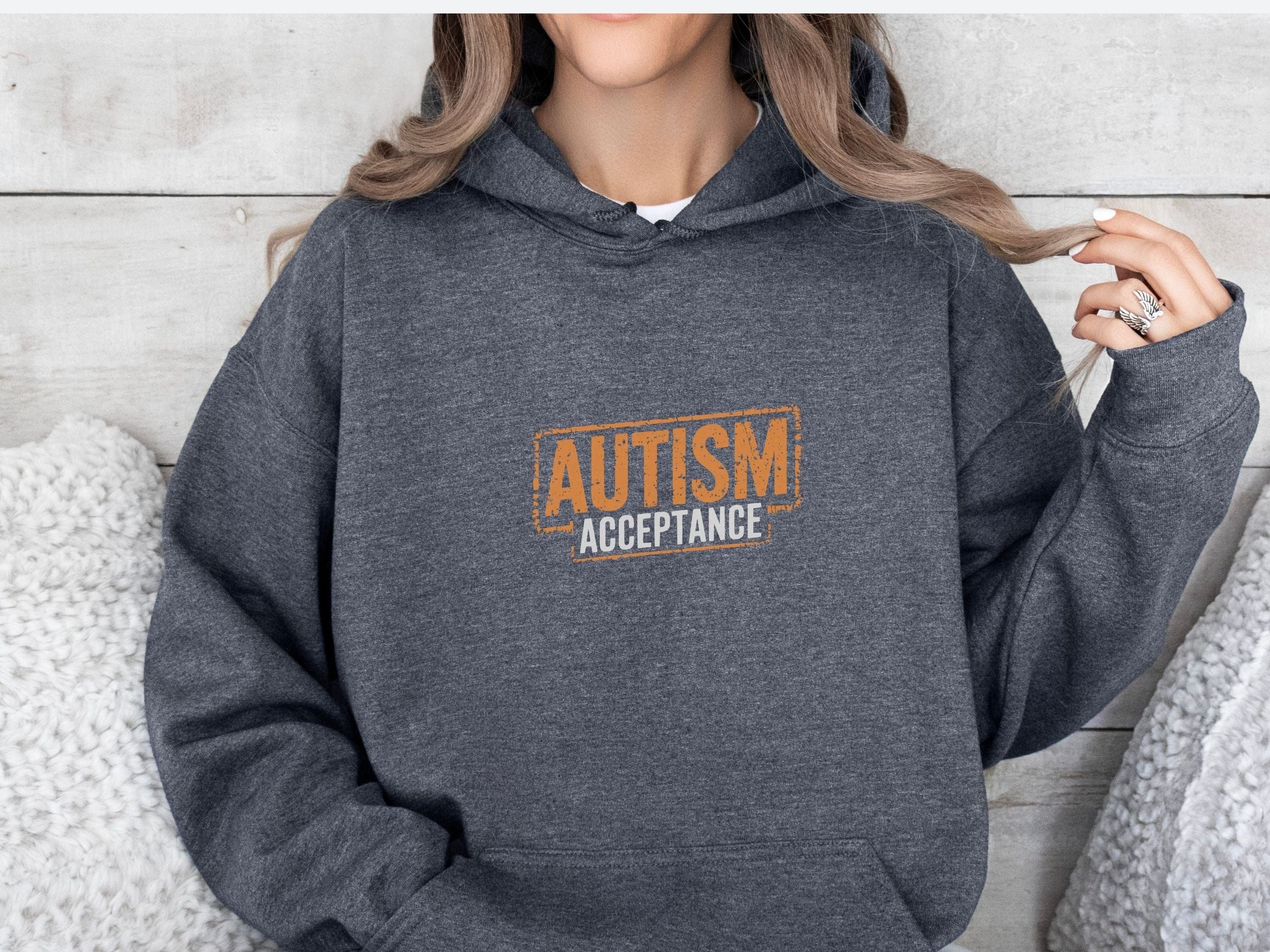 Autism Acceptance Graffiti Hoodie-Neurodiversity, ADHD & Autism Awareness & Acceptance Hoodie by Daily Bloom