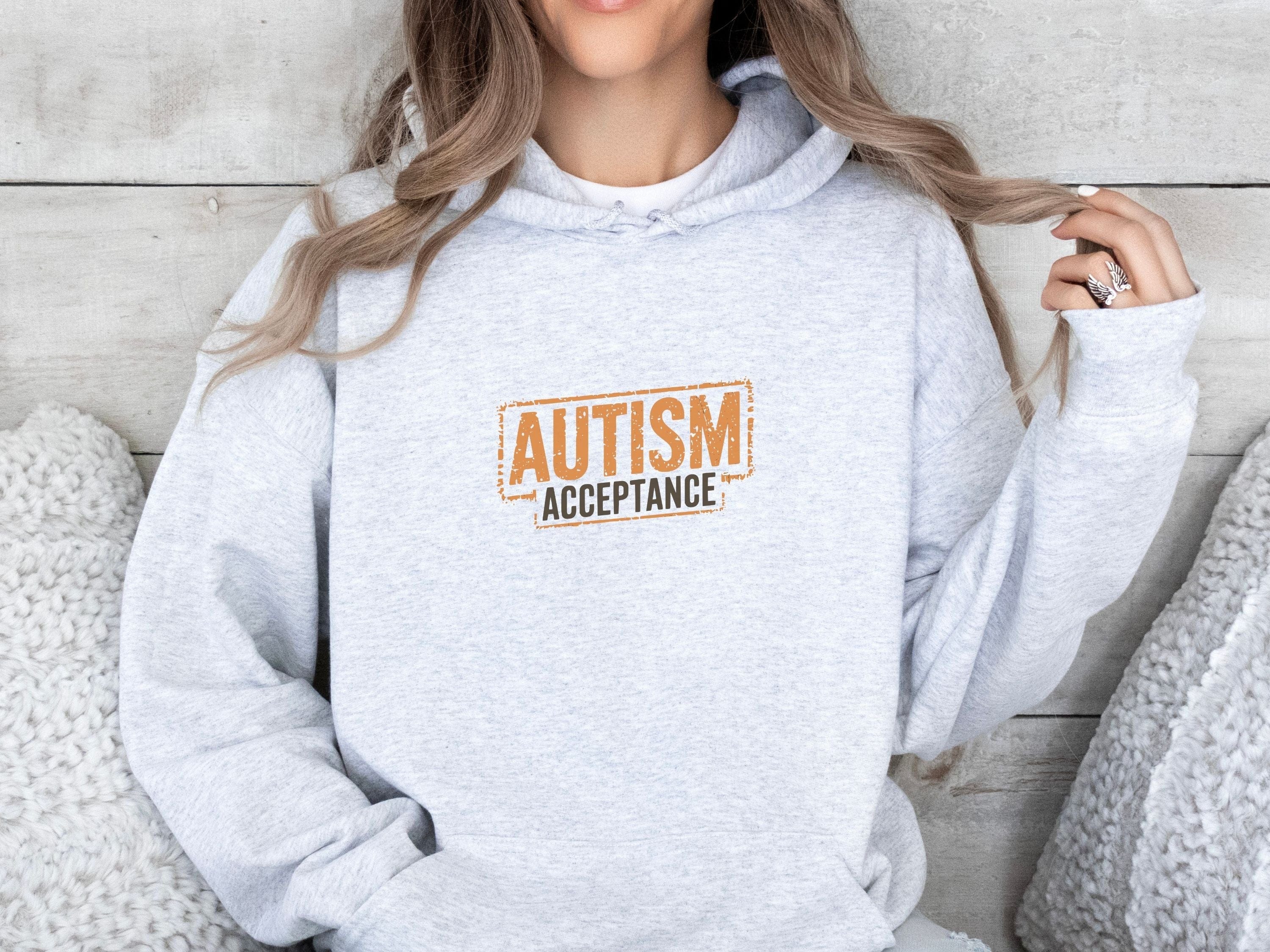 Autism Acceptance Graffiti Hoodie-Neurodiversity, ADHD & Autism Awareness & Acceptance Hoodie by Daily Bloom