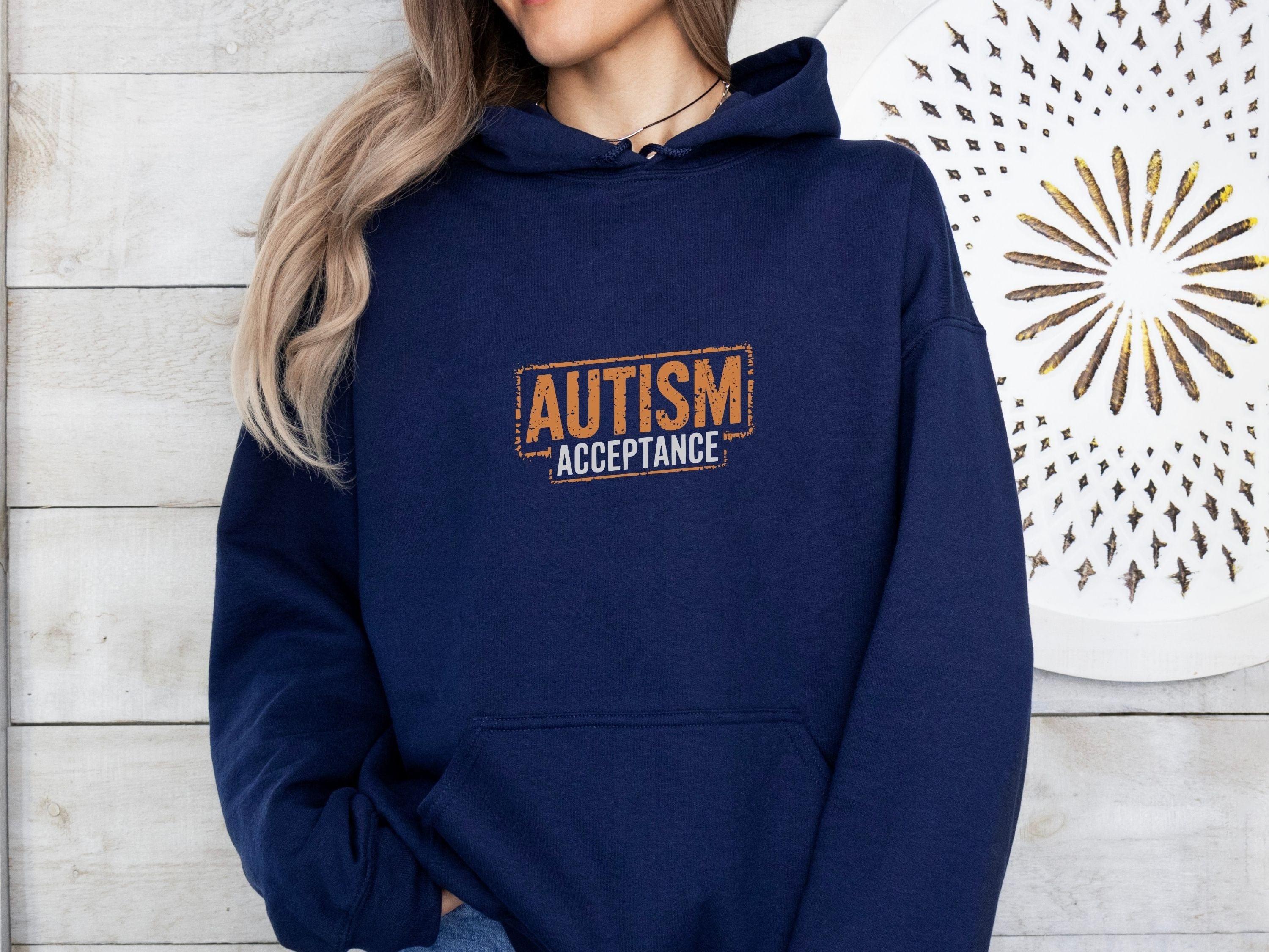 Autism Acceptance Graffiti Hoodie-Neurodiversity, ADHD & Autism Awareness & Acceptance Hoodie by Daily Bloom