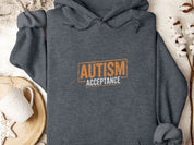 Autism Acceptance Graffiti Hoodie-Dark Heather-Neurodiversity, ADHD & Autism Awareness & Acceptance Hoodie by Daily Bloom