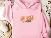 Autism Acceptance Graffiti Hoodie-Light Pink-Neurodiversity, ADHD & Autism Awareness & Acceptance Hoodie by Daily Bloom