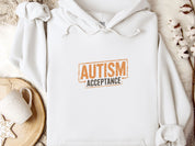 Autism Acceptance Graffiti Hoodie-White-Neurodiversity, ADHD & Autism Awareness & Acceptance Hoodie by Daily Bloom