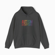 Autism Hoodie By Daily Bloom Autism Acceptance Grunge Rainbow Hoodie Dark Heather / S