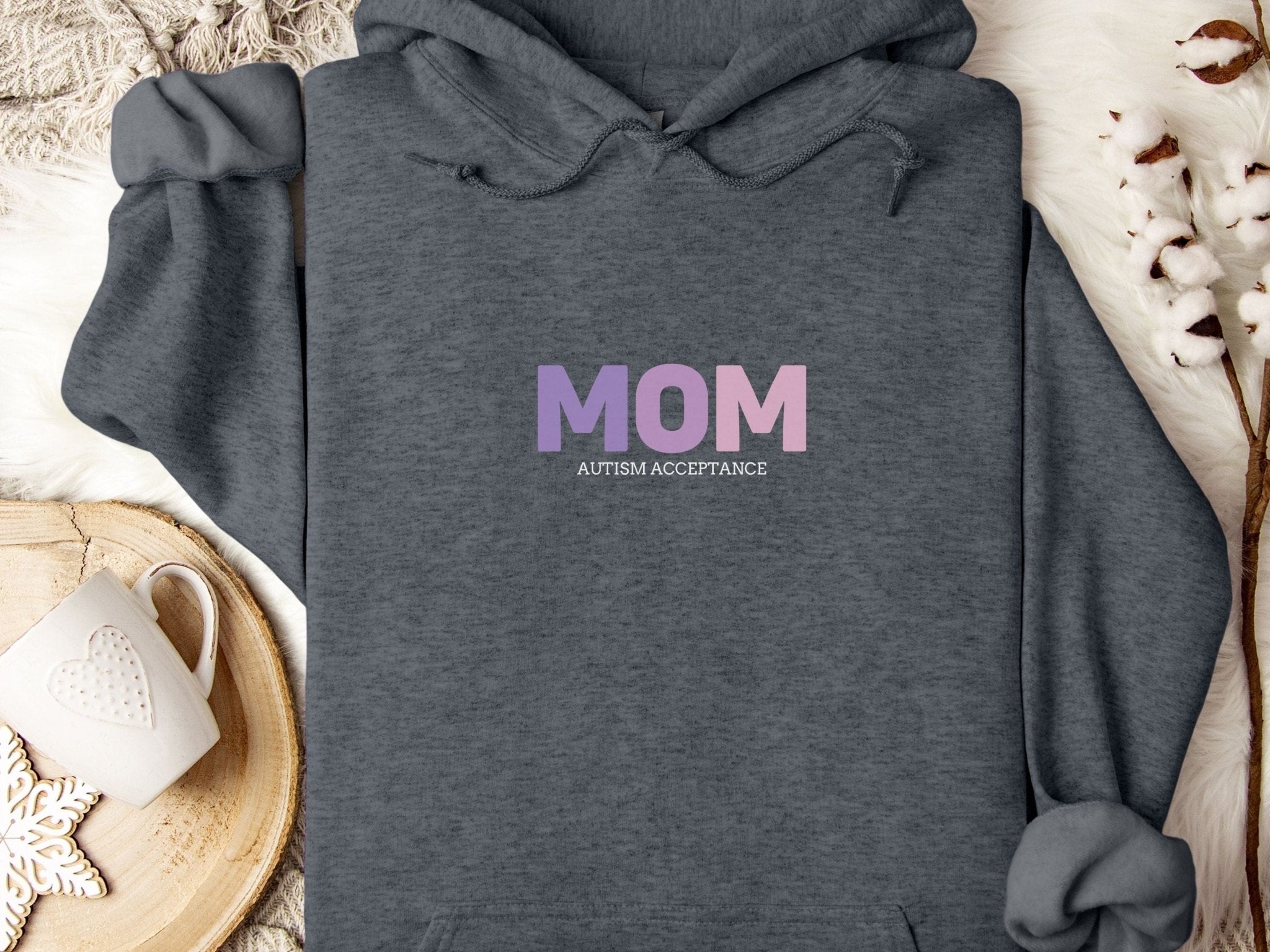 Autism Hoodie - Autism Acceptance Mom Gradient Hoodie - Daily Bloom